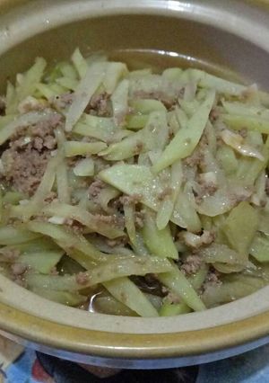 Foto resep Labu siam tumis daging