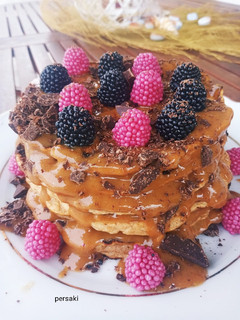 Φωτογραφία της συνταγής Pancakes μπανάνας με σως καραμέλας