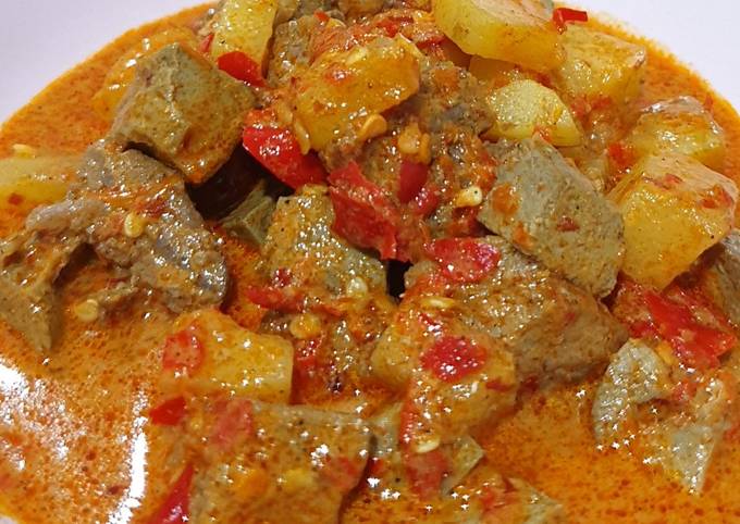 Cara Gampang Membuat #28 Sambal Goreng Hati Sapi Bumbu Bamboe Next Level yang Enak Banget