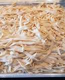 Fideos caseros de semolin y harina