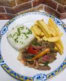 Lomo saltado de carne!!