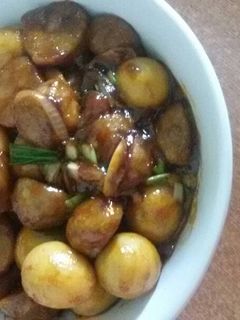 Foto resep Bakso telur puyuh saos mentega