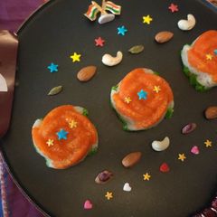 A picture of Coconut Peanut Burfi.