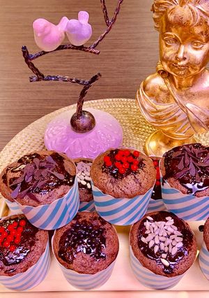 عکسی از دستور مافین شکلاتی پنیری🧁