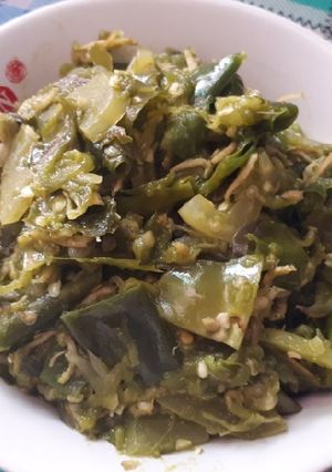 Foto resep Sabel Ijo Teri Nasi