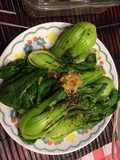 Cải thìa tỏi phi chấm nước tương Maggi!