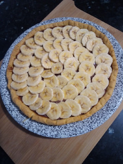 Una foto de Tarta de Plátano y Chocolate