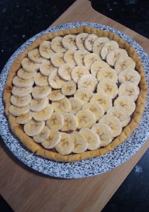 Una foto de Tarta de Plátano y Chocolate