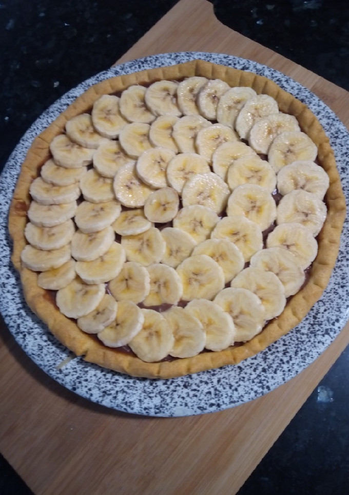 Una foto de Tarta de Plátano y Chocolate