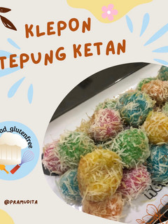 Foto resep Klepon rainbow gluten free (tepung ketan)