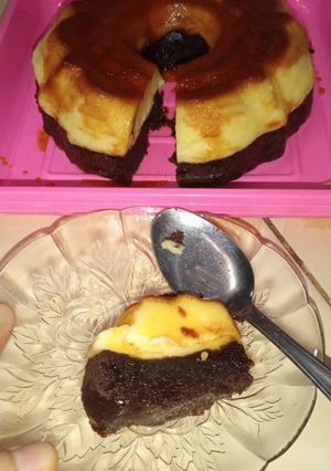 Foto resep Brownies keju caramel versi kukus