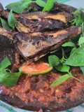 Sambel mentah iwak togek/ikan dorang asap