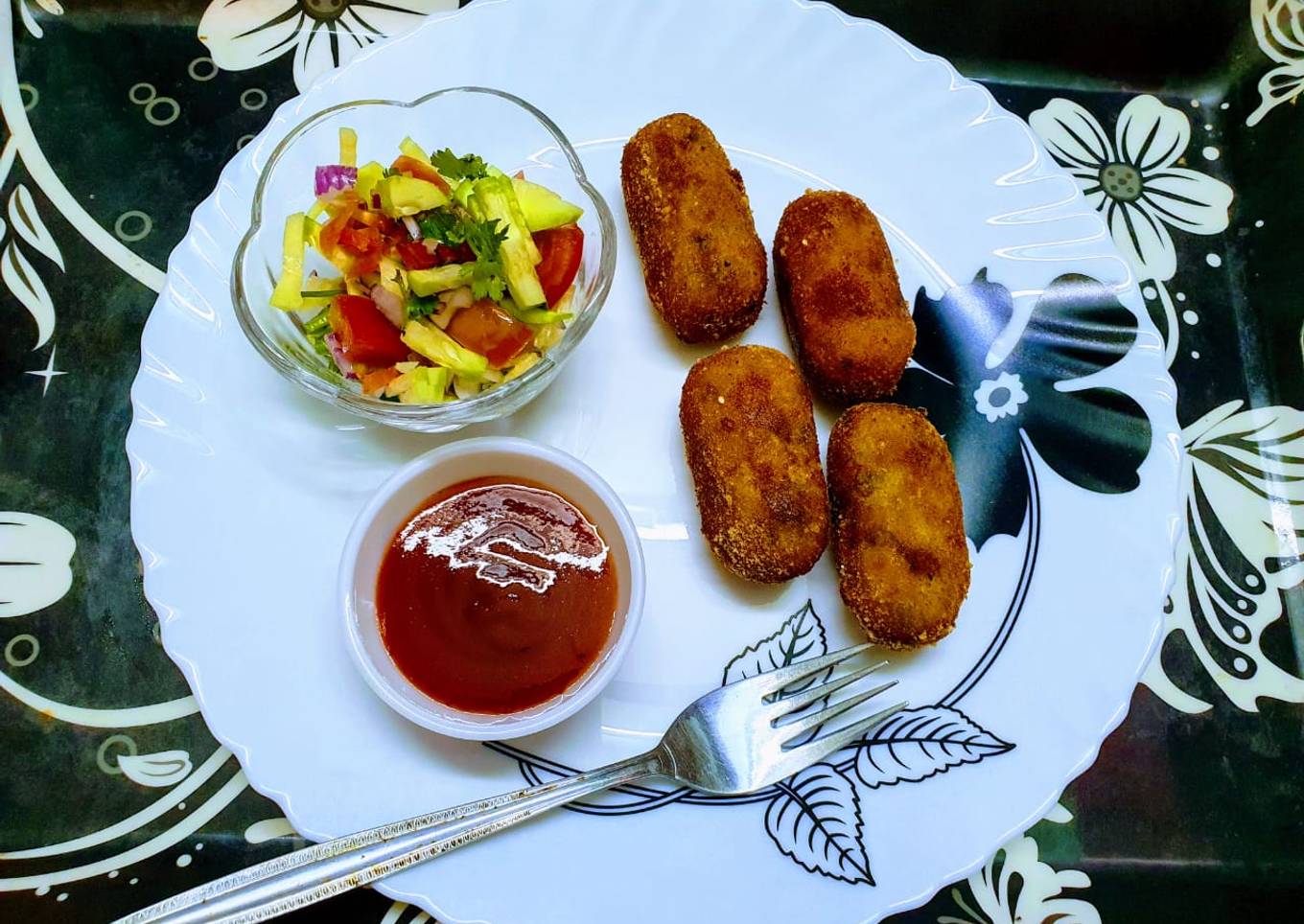 Poha Potato Croquettes