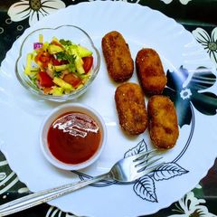 A picture of Poha Potato Croquettes.