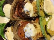 A picture of avocado hamburger