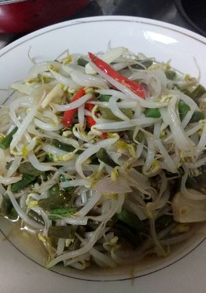 Foto resep Tumis tauge kacang panjang
