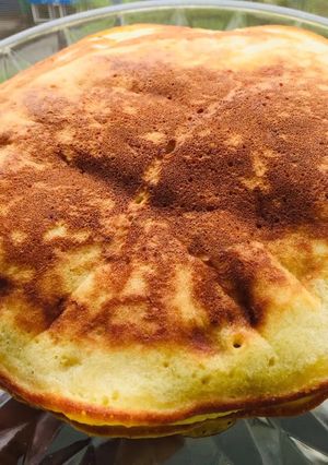 A picture of Fluffy banana pancakes.