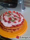 Light and Summery Strawberry Cake by Akis
