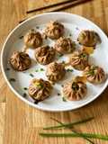 Baozi, dumpling cinesi con gamberi e funghi