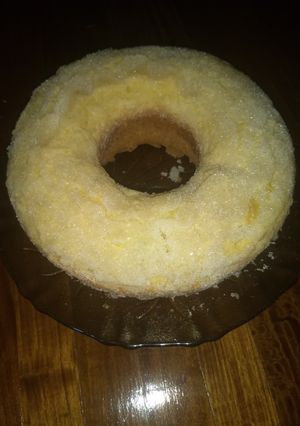 Una foto de Budín de limón con azúcar