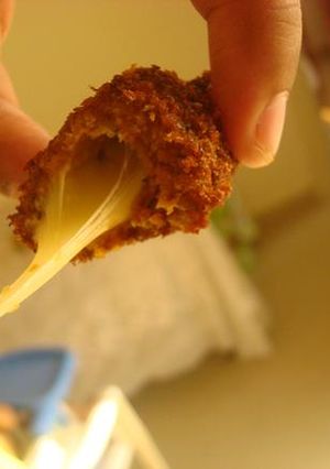 A picture of Mozzarella sticks - baked.