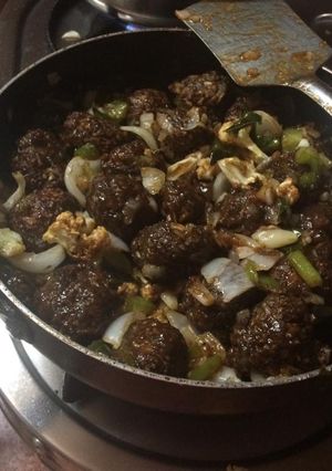A picture of Manchrian recipe.