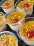 Mango cheese cake cups