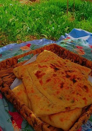 صورة لوصفة فطائر الزعتر الاخضر على طريقتي ولا أطيب 👌😍