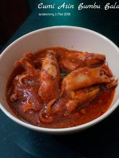 Foto resep #1 Cumi Asin Sambal Balado #RabuBaru