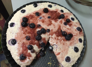 Una foto de Cheesecake de frutilla