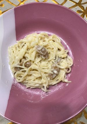 Foto resep Spageti sosis carbonara