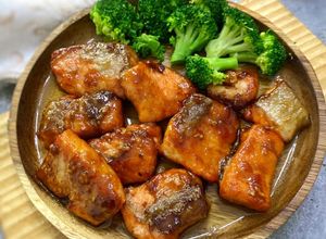Foto resep Salmon panggang teriyaki simple - recomended