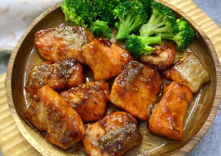 Salmon panggang teriyaki simple - recomended