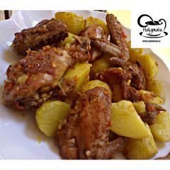 A picture of Peppered Chicken n potato.
