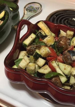 A picture of Squash Parmesan Bake.