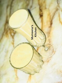 Lemon ayaba d dabino(banana and date smoothie) ainihin hoton girkin