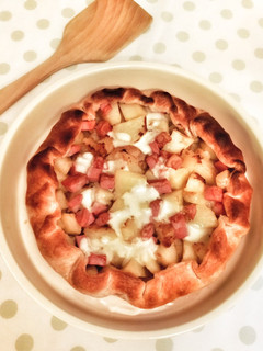 Foto di Torta salata con patate e mortadella