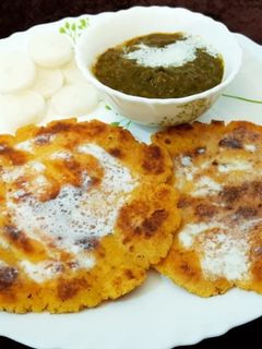 A picture of Makki di Roti te Sarso da saag.