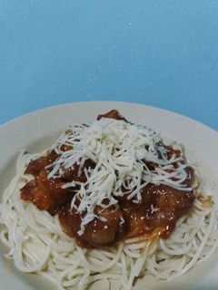 Foto resep Spaghetti bolognese ayam