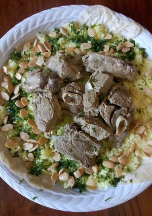 صورة لوصفة منسف