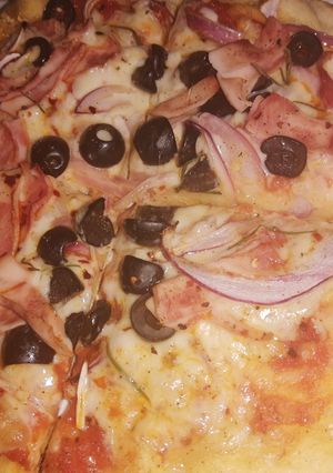Una foto de Pizza