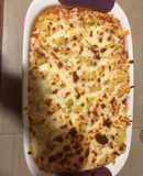 Pastel de papa relleno de pollo