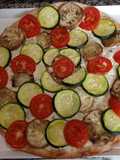 Pizza sin gluten o normal con queso y verduras