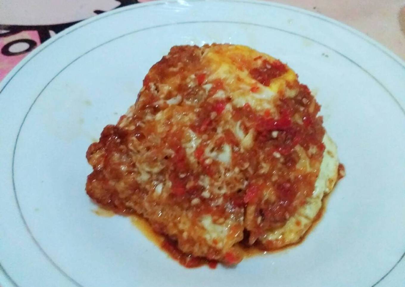 Cara Gampang Menyiapkan Telur ceplok balado Anti Gagal