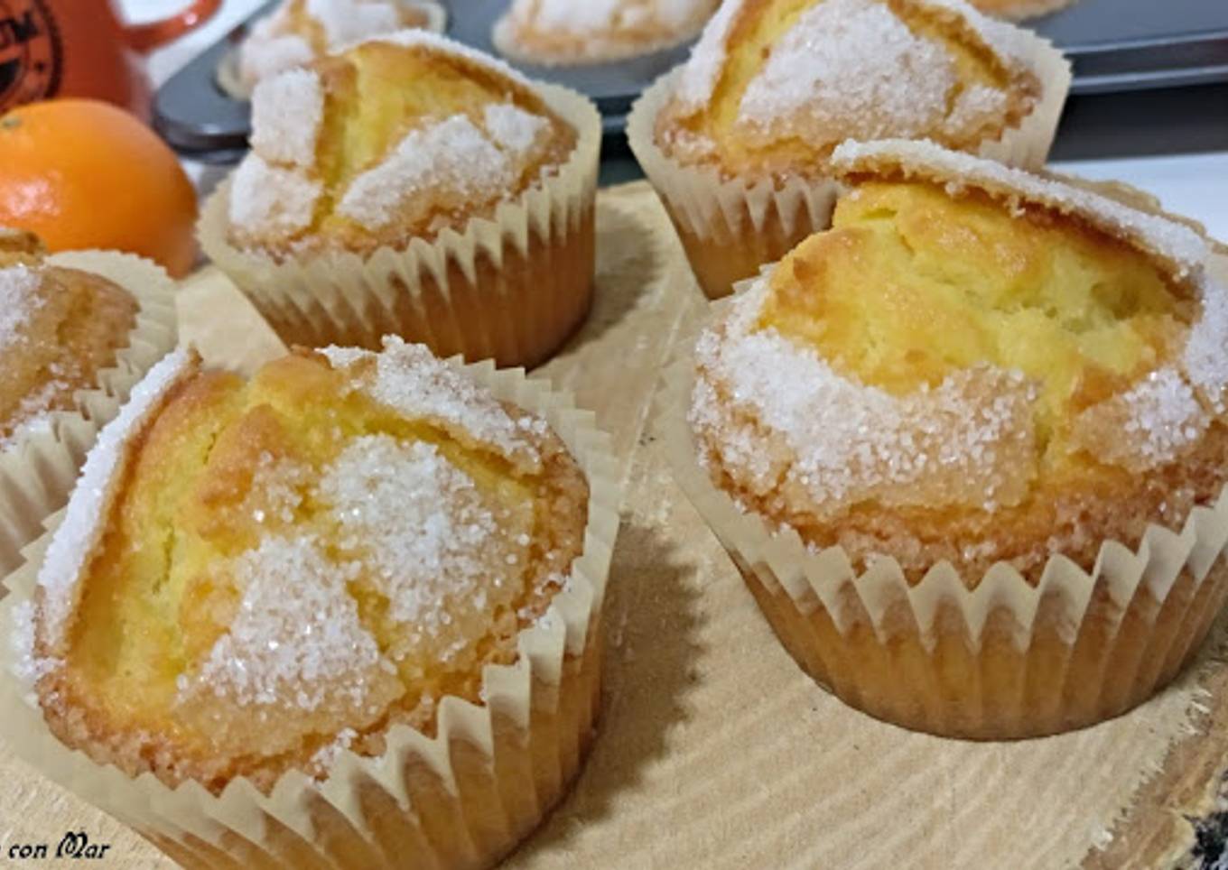 Magdalenas de mandarina