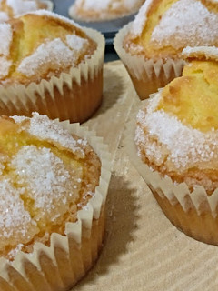 Una foto de Magdalenas de mandarina