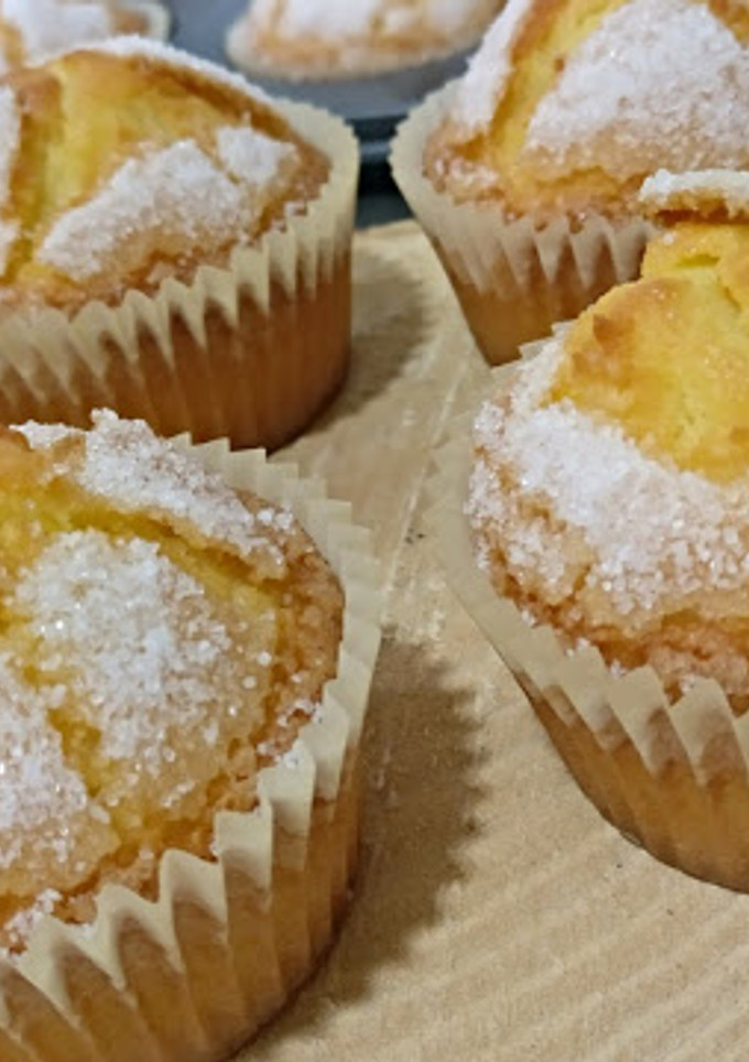 Una foto de Magdalenas de mandarina