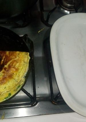 Una foto de Omelette de huevos y queso...en 5 minutos