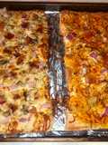 Chicken bacon ranch & buffalo chicken pizza 🍕 🍗 🥓 🍄 🌶