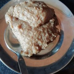 A picture of Aata halwa.